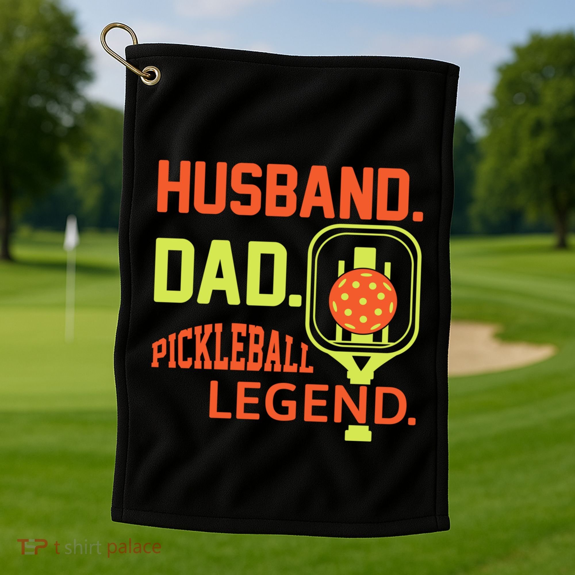 Husband Dad Pickleball Legend For Best Fathers Day Gift Golf Towel