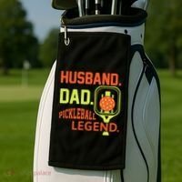 Husband Dad Pickleball Legend For Best Fathers Day Gift Golf Towel thumb 2