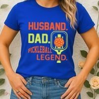 Husband Dad Pickleball Legend For Best Fathers Day Gift Women's T-Shirt thumb 2