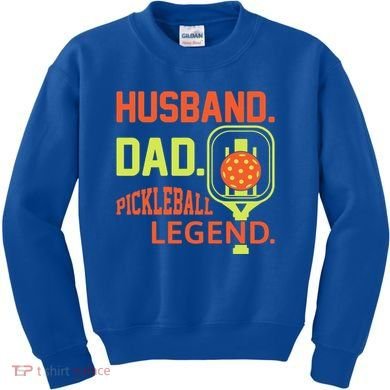 Husband Dad Pickleball Legend For Best Fathers Day Gift Kids Sweatshirt