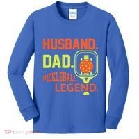Husband Dad Pickleball Legend For Best Fathers Day Gift Kids Long Sleeve Shirt thumb 0
