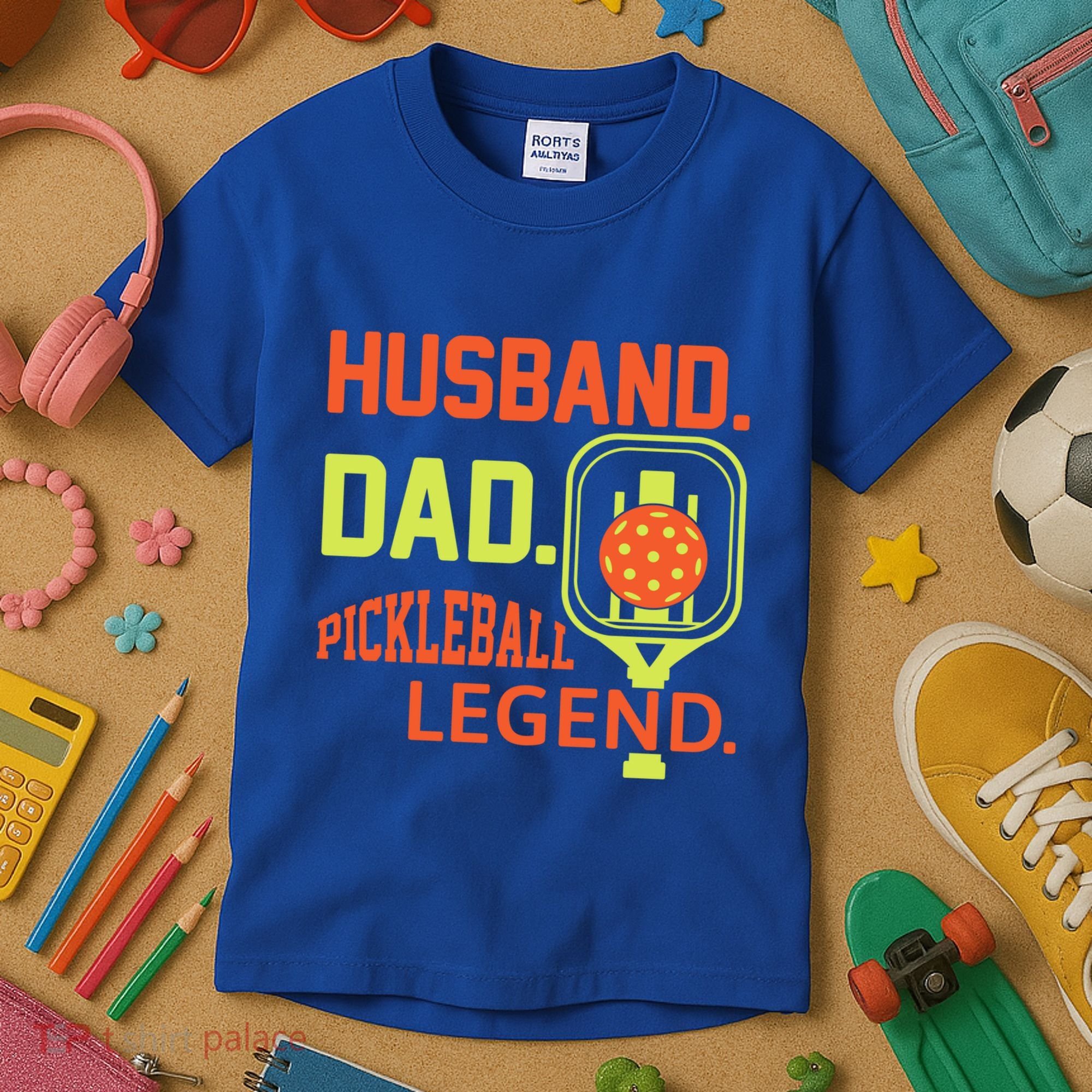 Husband Dad Pickleball Legend For Best Fathers Day Gift Kids T-Shirt