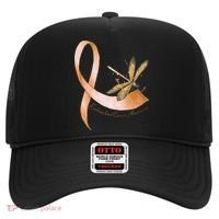 Hippie Dragonfly Peach Ribbon Endometrial Cancer Awareness Hat thumb 0