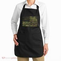 Husband Daddy Protector Hero Camouflage Usa Flag Apron thumb 2