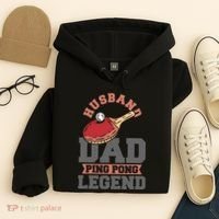 Husband Dad Ping Pong Legend Table Tennis Hoodie thumb 4