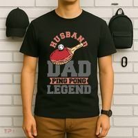 Husband Dad Ping Pong Legend Table Tennis T-Shirt thumb 6