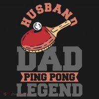 Husband Dad Ping Pong Legend Table Tennis Mousepad thumb 1