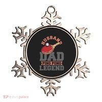 Husband Dad Ping Pong Legend Table Tennis Ornament thumb 0