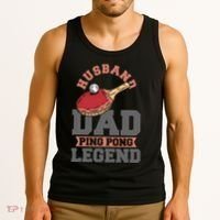 Husband Dad Ping Pong Legend Table Tennis Tank Top thumb 3