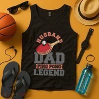 Husband Dad Ping Pong Legend Table Tennis Tank Top thumb 4
