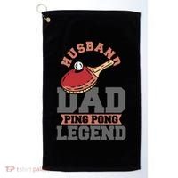 Husband Dad Ping Pong Legend Table Tennis Golf Towel thumb 0