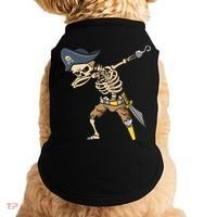 Halloween Dabbing Pirate Skeleton Doggie Tank thumb 0