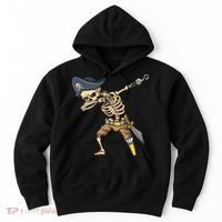 Halloween Dabbing Pirate Skeleton Hoodie thumb 0