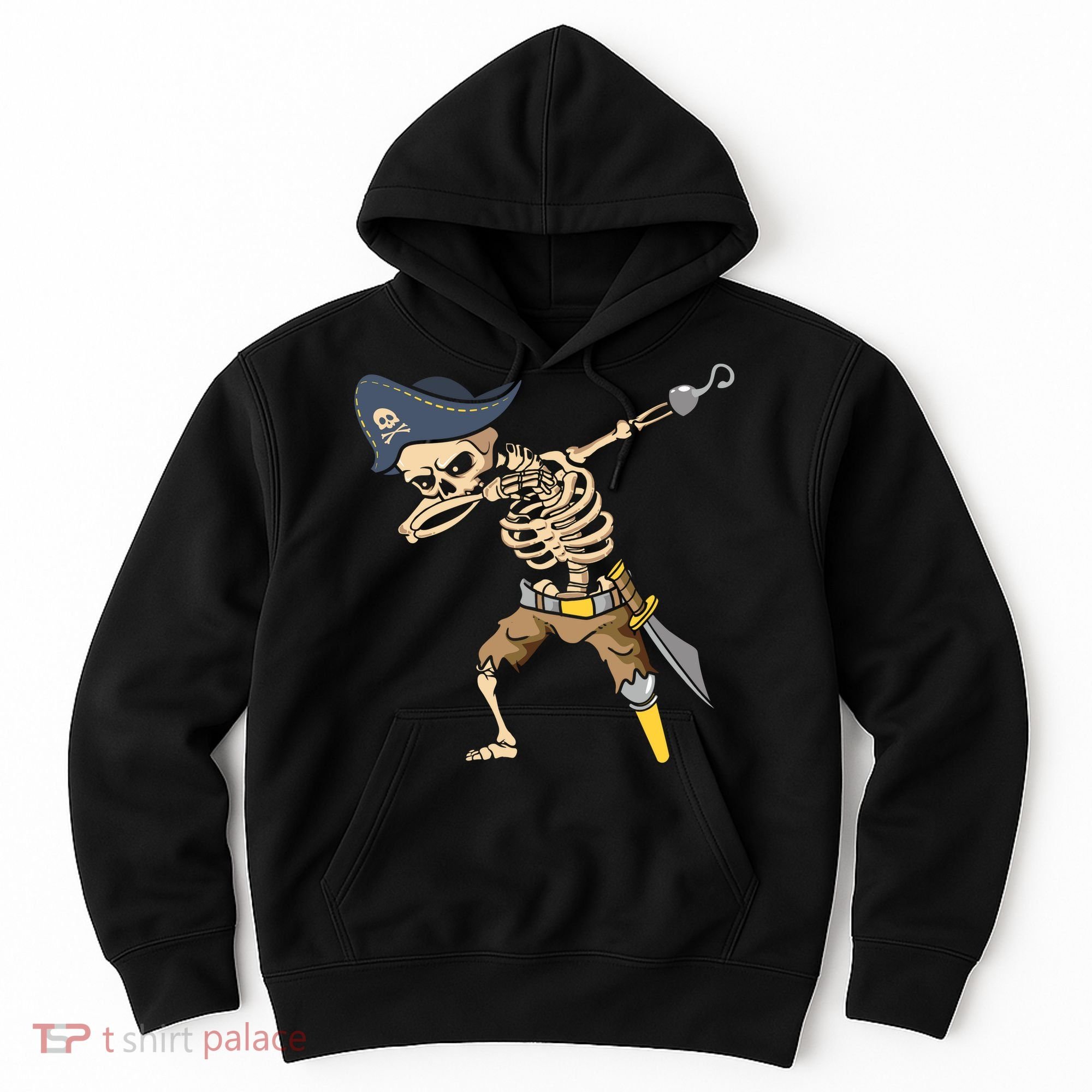 Halloween Dabbing Pirate Skeleton Hoodie