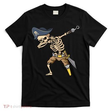 Halloween Dabbing Pirate Skeleton T-Shirt