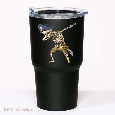 Halloween Dabbing Pirate Skeleton Tumbler