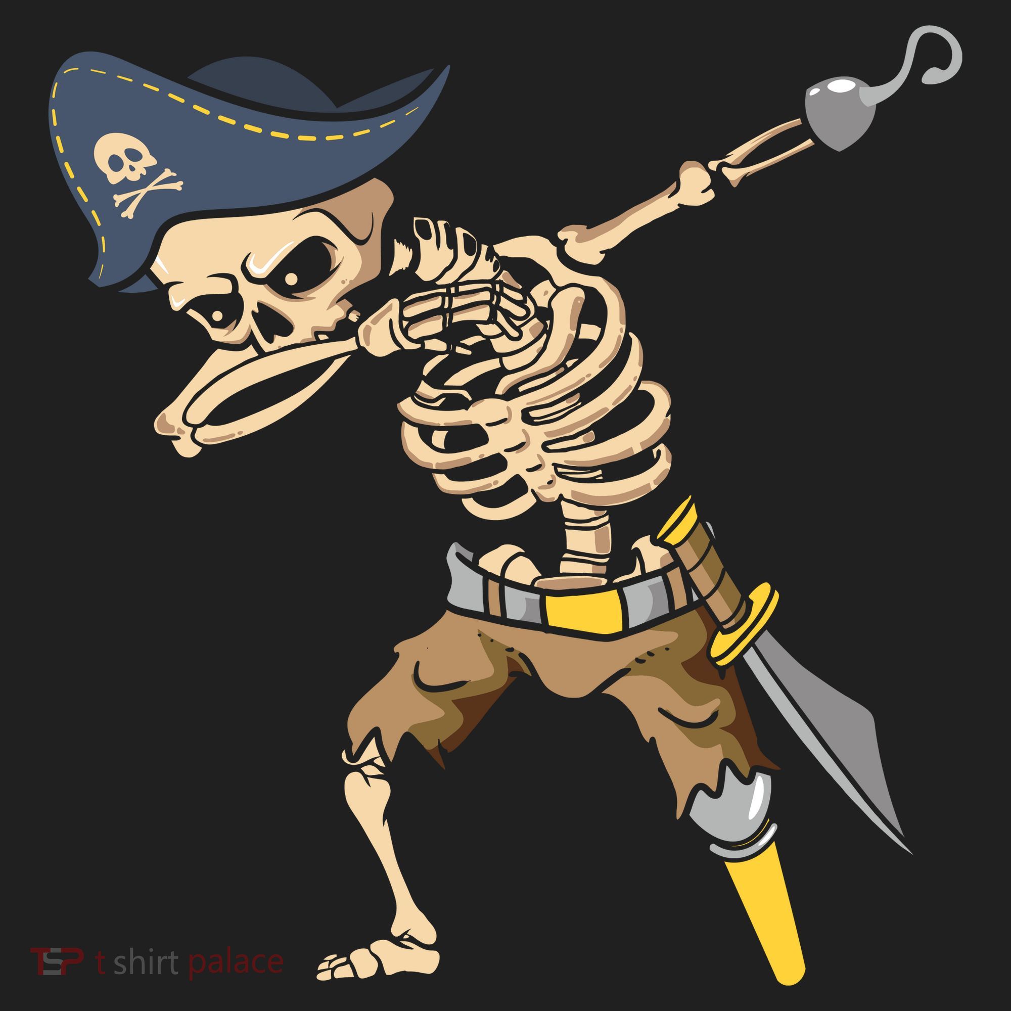 Halloween Dabbing Pirate Skeleton Tumbler