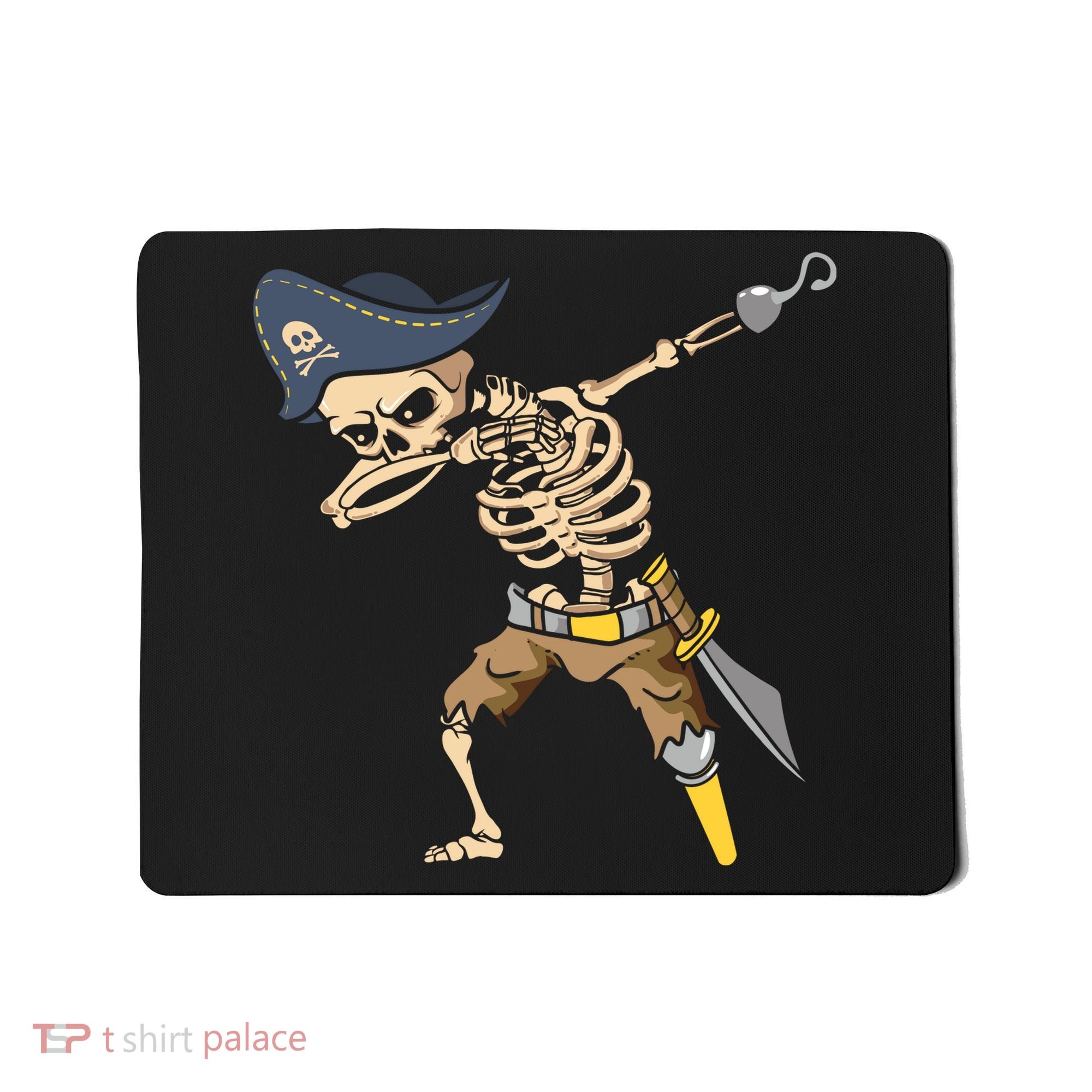 Halloween Dabbing Pirate Skeleton Mousepad