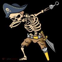 Halloween Dabbing Pirate Skeleton Baby Bodysuit thumb 2