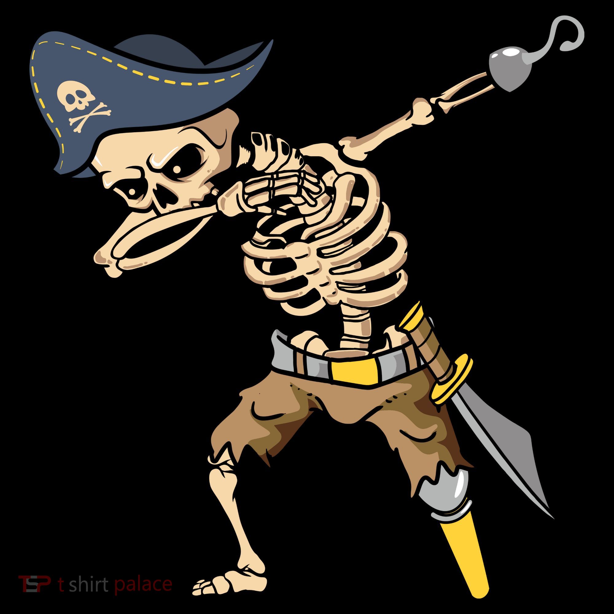 Halloween Dabbing Pirate Skeleton Baby Bodysuit