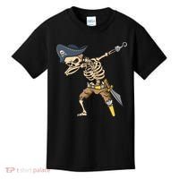 Halloween Dabbing Pirate Skeleton Kids T-Shirt thumb 0