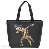 Halloween Dabbing Pirate Skeleton Tote Bag thumb 0