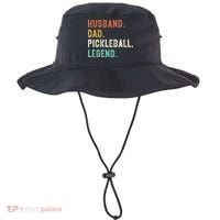 Husband Dad Pickleball Legend Funny Dad Pickleball Bucket Hat thumb 0