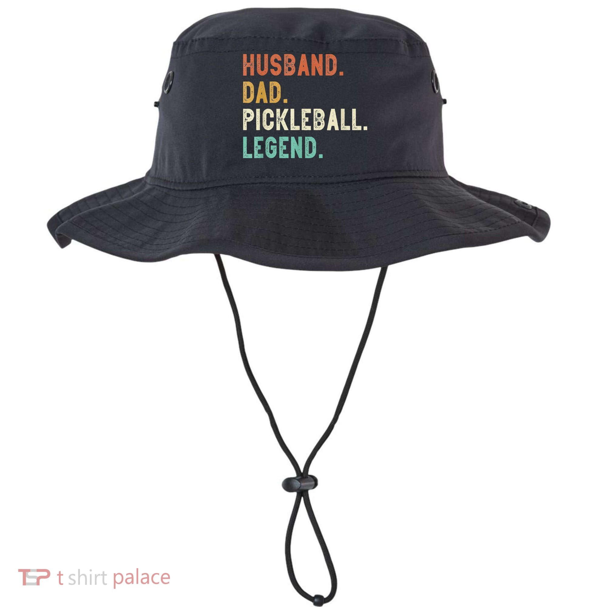 Husband Dad Pickleball Legend Funny Dad Pickleball Bucket Hat