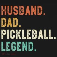 Husband Dad Pickleball Legend Funny Dad Pickleball Bucket Hat thumb 4