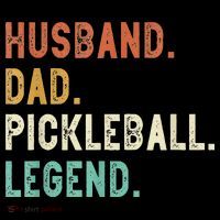 Husband Dad Pickleball Legend Funny Dad Pickleball Women's Hoodie thumb 2