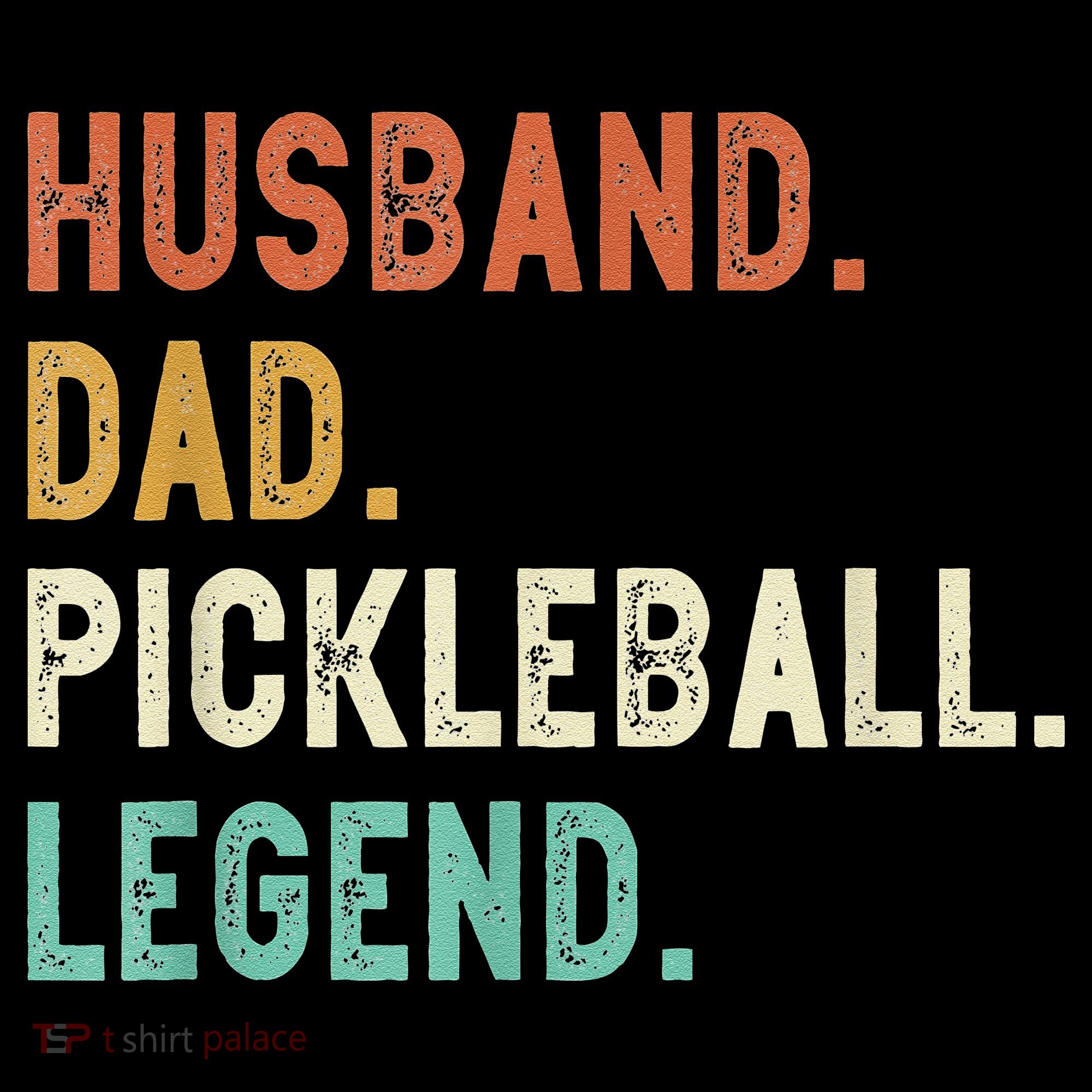 Husband Dad Pickleball Legend Funny Dad Pickleball Women's Hoodie