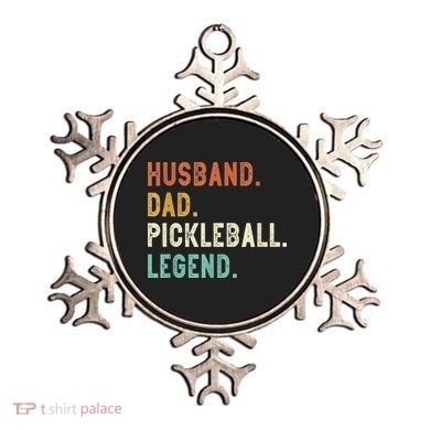 Husband Dad Pickleball Legend Funny Dad Pickleball Ornament