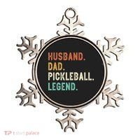 Husband Dad Pickleball Legend Funny Dad Pickleball Ornament thumb 0
