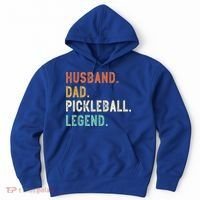 Husband Dad Pickleball Legend Funny Dad Pickleball Hoodie thumb 0