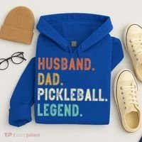 Husband Dad Pickleball Legend Funny Dad Pickleball Hoodie thumb 4