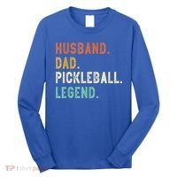 Husband Dad Pickleball Legend Funny Dad Pickleball Long Sleeve Shirt thumb 0
