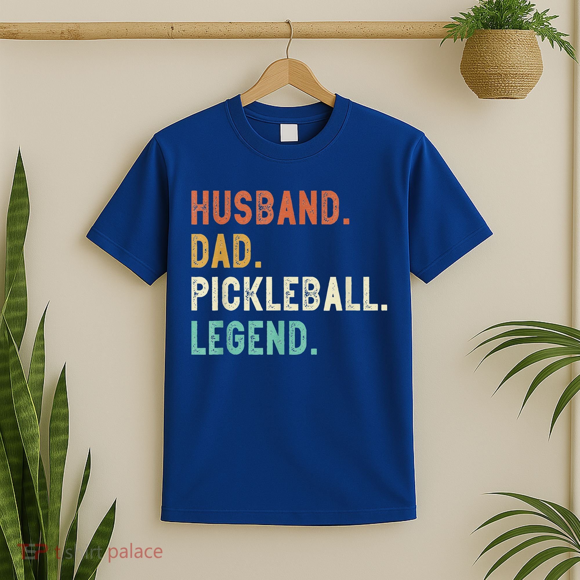 Husband Dad Pickleball Legend Funny Dad Pickleball T-Shirt