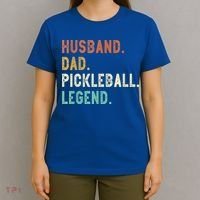 Husband Dad Pickleball Legend Funny Dad Pickleball T-Shirt thumb 4