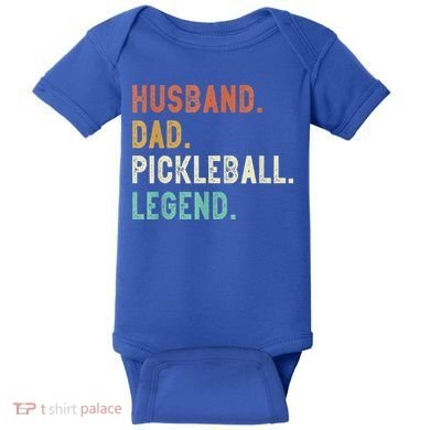 Husband Dad Pickleball Legend Funny Dad Pickleball Baby Bodysuit