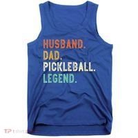 Husband Dad Pickleball Legend Funny Dad Pickleball Tank Top thumb 0