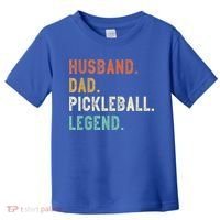 Husband Dad Pickleball Legend Funny Dad Pickleball Toddler T-Shirt thumb 0