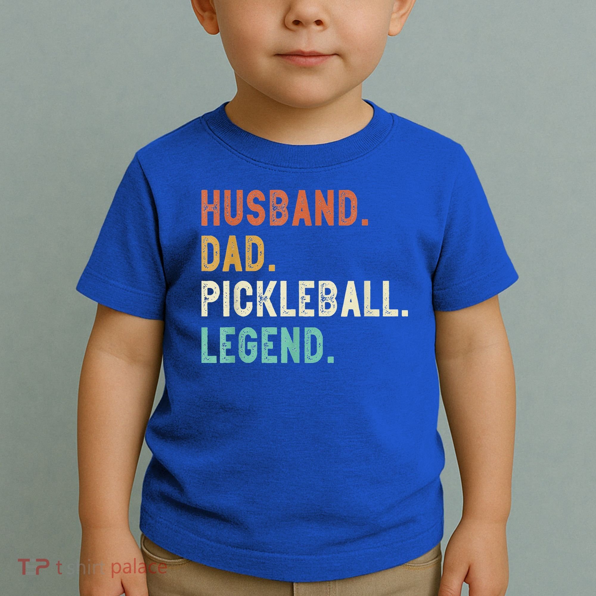 Husband Dad Pickleball Legend Funny Dad Pickleball Toddler T-Shirt