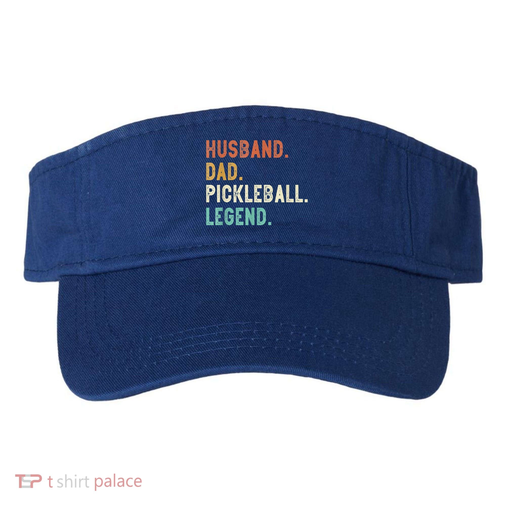 Husband Dad Pickleball Legend Funny Dad Pickleball Visor