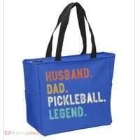 Husband Dad Pickleball Legend Funny Dad Pickleball Tote Bag thumb 2