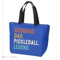 Husband Dad Pickleball Legend Funny Dad Pickleball Tote Bag thumb 3