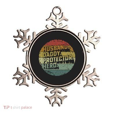 Husband Daddy Protector Hero Fathers Day Vintage Ornament
