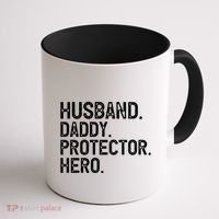 Husband Daddy Protector Hero Cool Gift Coffee Mug thumb 1