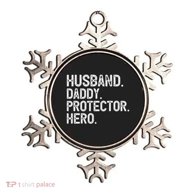 Husband Daddy Protector Hero Cool Gift Ornament