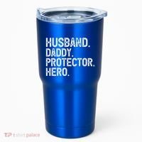 Husband Daddy Protector Hero Cool Gift Tumbler thumb 0