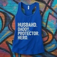 Husband Daddy Protector Hero Cool Gift Women's Tank Top thumb 3